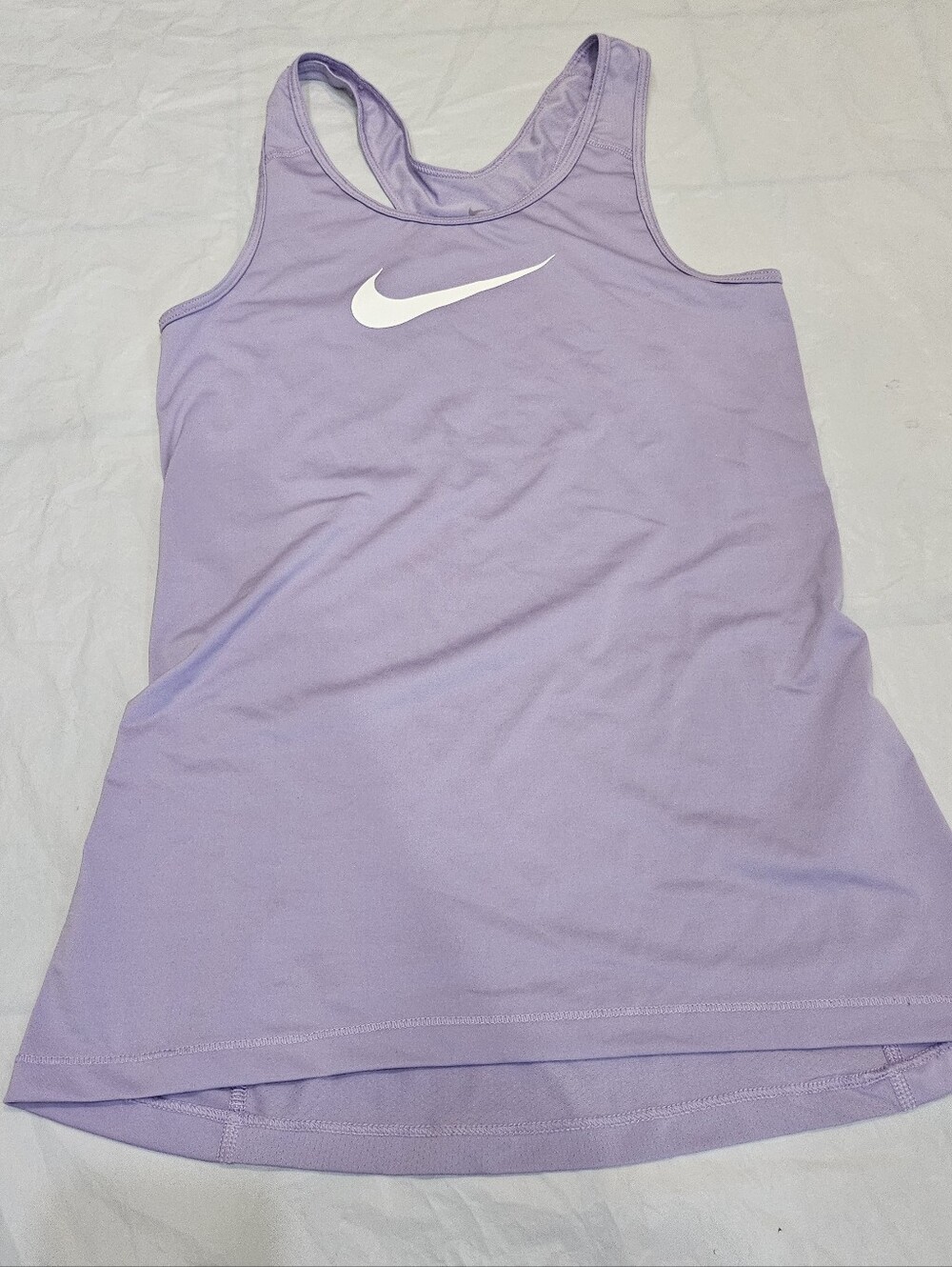Nike Lavender Racerback Tank with White Swoosh. Sz M